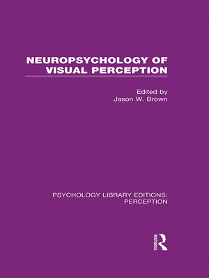 cover image of Neuropsychology of Visual Perception